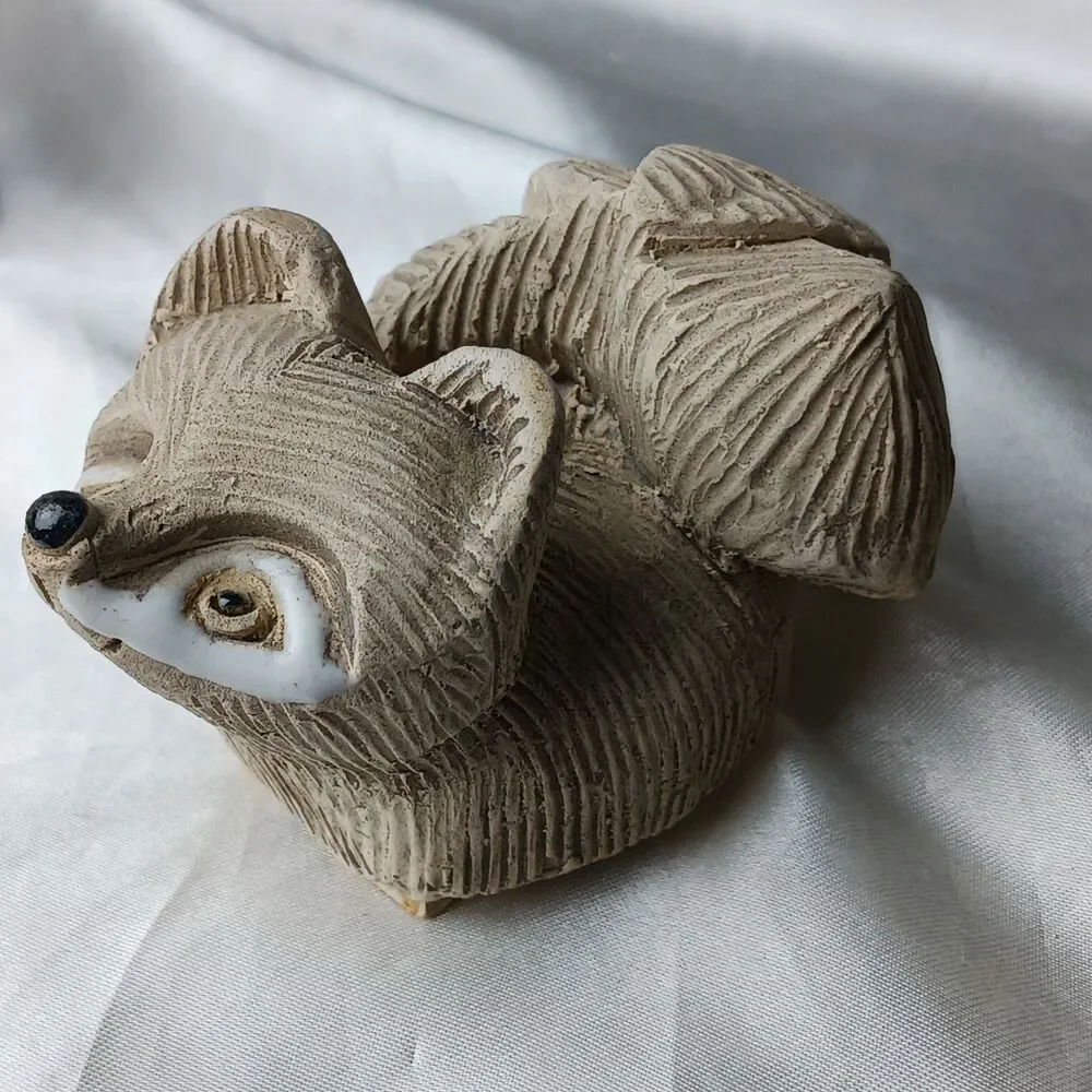 Vintage Artesania Rinconada Art Pottery Hand Crafted Clay Figurine-FOX